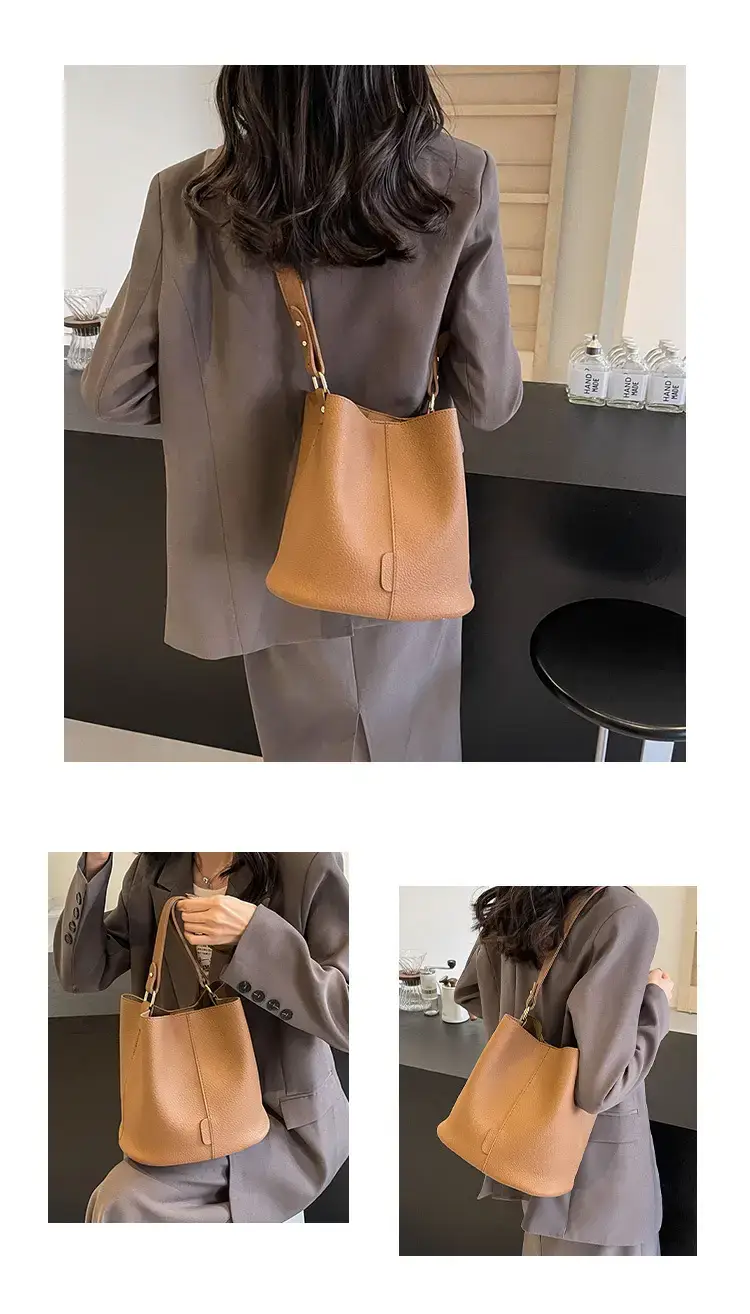 Women's Black Underarm Bucket Bag 2024 — feature 9