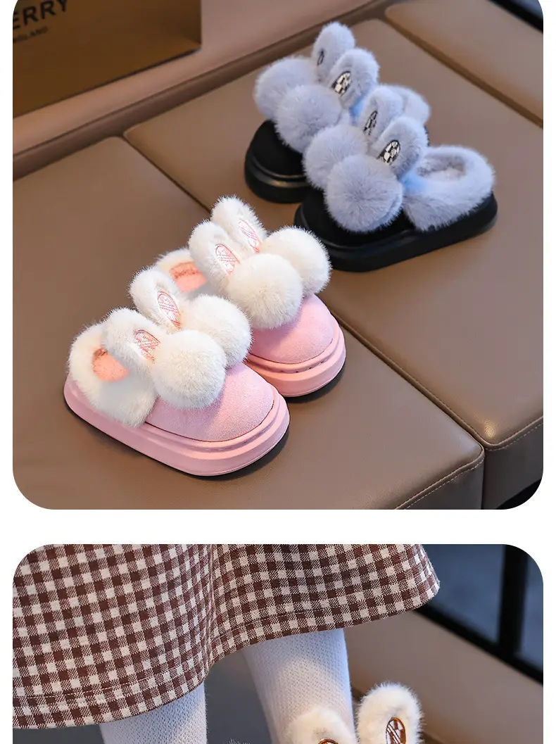 2025 New Children's Cotton Shoes Winter Girls' Indoor and Outdoor Thickened Warm Cotton Slippers for Older Children and Toddlers Girls — feature 13