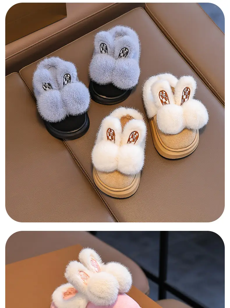 2025 New Children's Cotton Shoes Winter Girls' Indoor and Outdoor Thickened Warm Cotton Slippers for Older Children and Toddlers Girls — feature 15