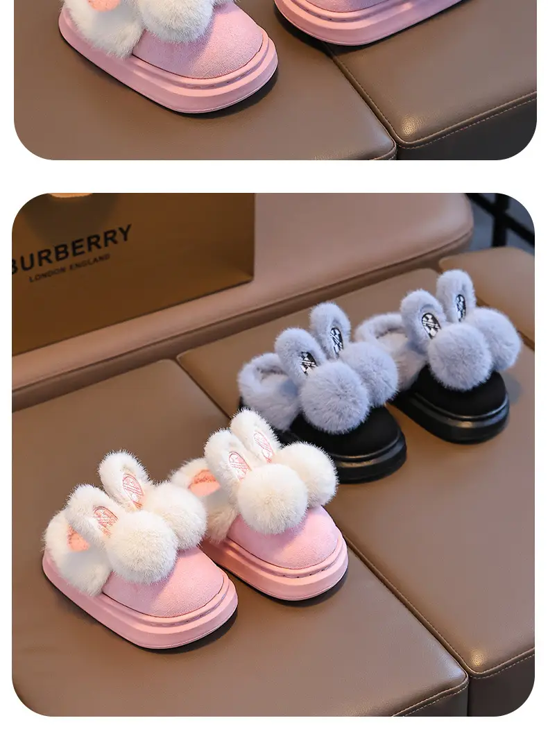 2025 New Children's Cotton Shoes Winter Girls' Indoor and Outdoor Thickened Warm Cotton Slippers for Older Children and Toddlers Girls — feature 17