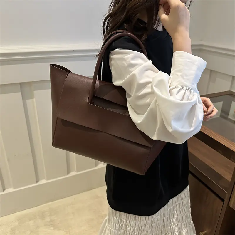 Black Leather Shoulder Bag Women 2024 New - Image 9