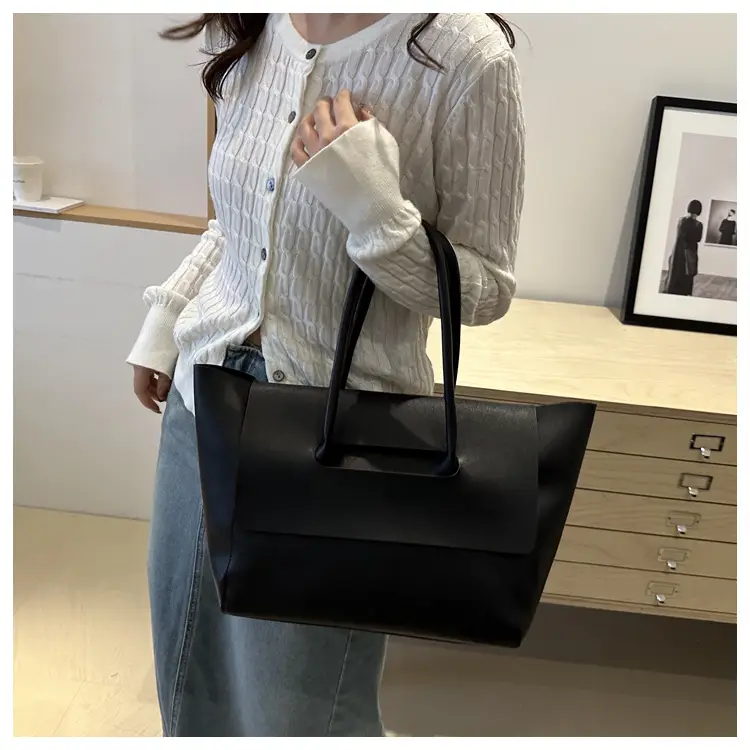 Black Leather Shoulder Bag Women 2024 New — feature 23