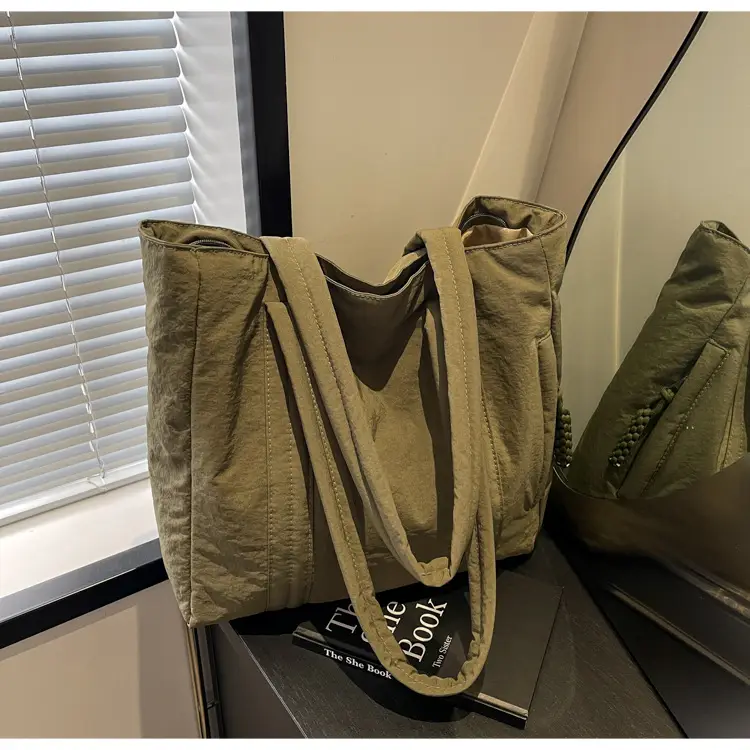 Women's Large Capacity Beige Shoulder Bag 2024 — feature 29