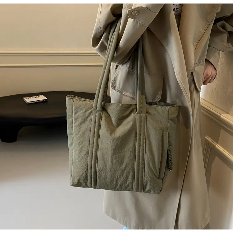 Women's Large Capacity Beige Shoulder Bag 2024 — feature 8