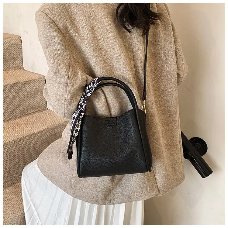 Brown Leather Shoulder Bag with Tassel for Women — feature 35