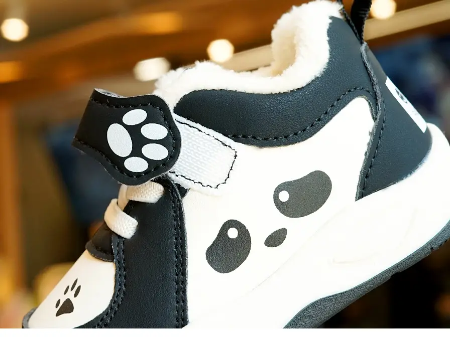 Toddler Winter Fleece Shoes Pink Cartoon 1-2Y — feature 2