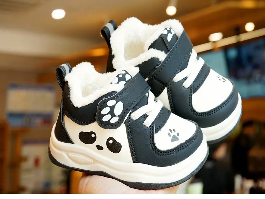 Toddler Winter Fleece Shoes Pink Cartoon 1-2Y — feature 8