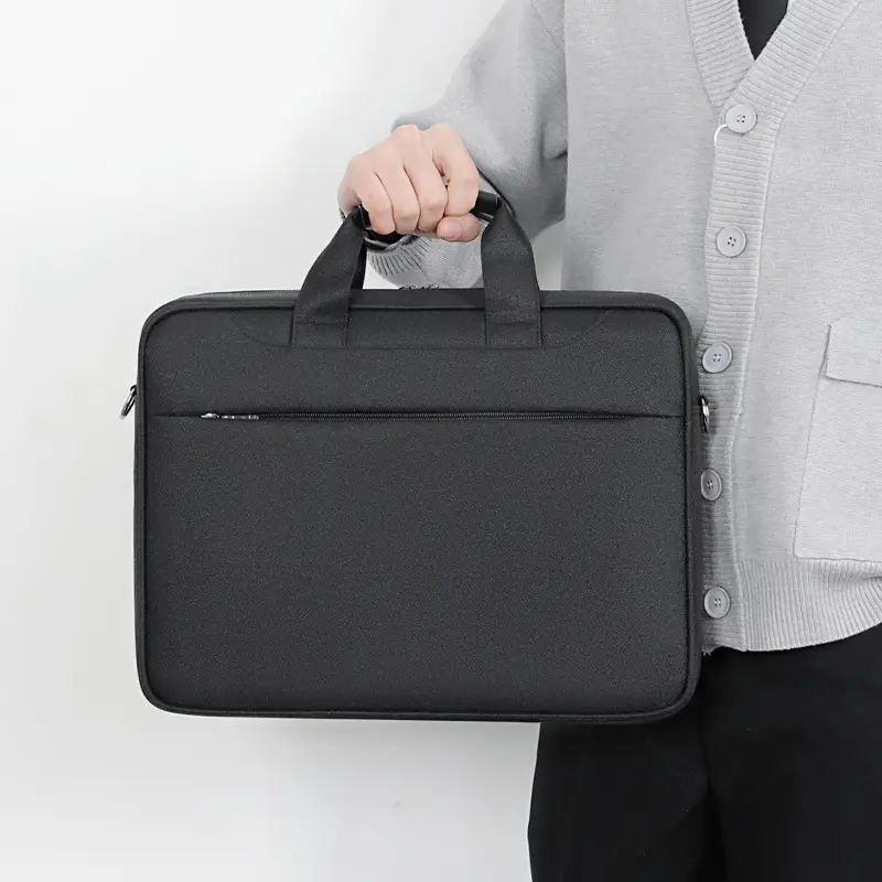 Grey Crossbody Laptop Bag for Men Women