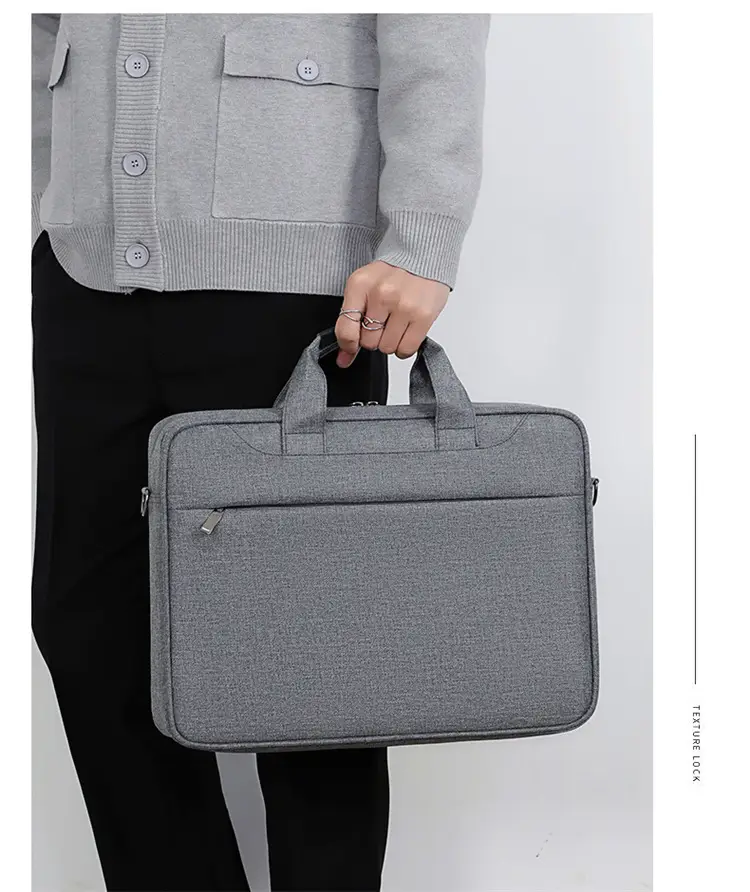 Grey Crossbody Laptop Bag for Men Women — feature 16