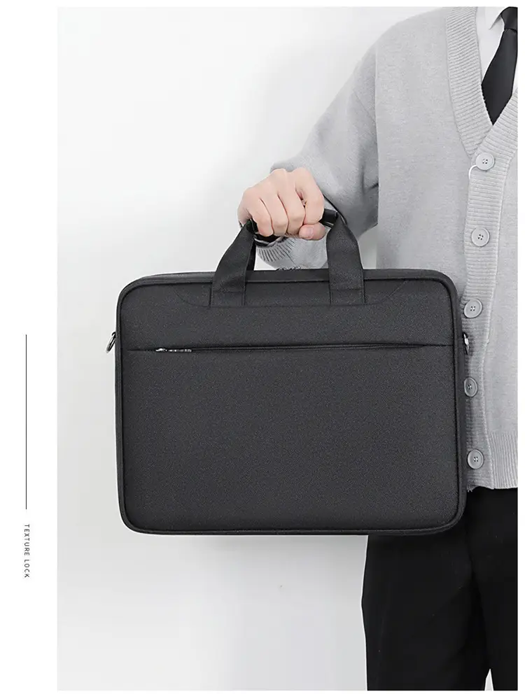 Grey Crossbody Laptop Bag for Men Women — feature 18