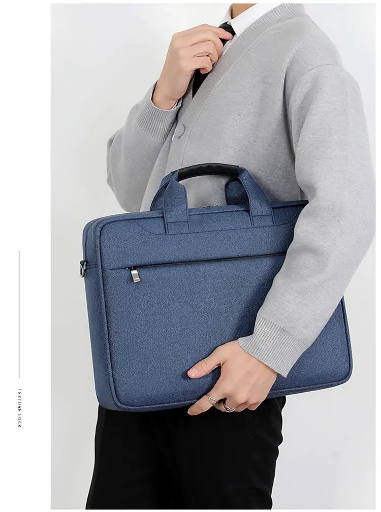 Grey Crossbody Laptop Bag for Men Women — feature 19