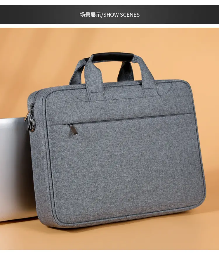 Grey Crossbody Laptop Bag for Men Women — feature 20