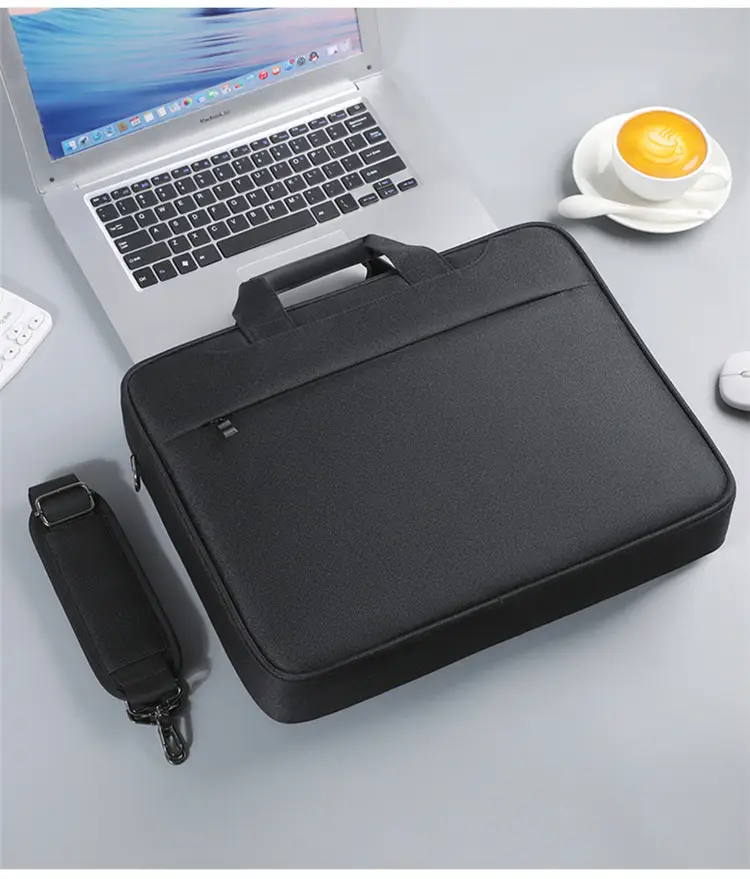 Grey Crossbody Laptop Bag for Men Women — feature 22
