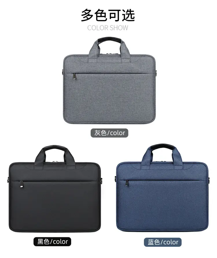 Grey Crossbody Laptop Bag for Men Women — feature 3