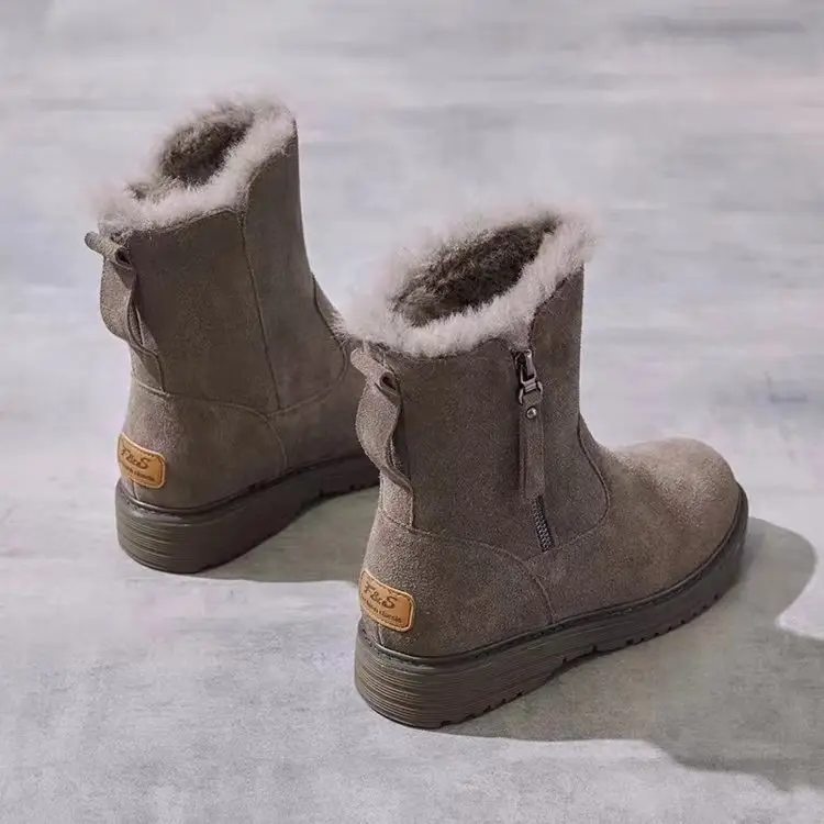 Women Fleece Lined Snow Boots Black 2024 — feature 12