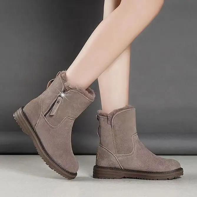 Women Fleece Lined Snow Boots Black 2024 — feature 4