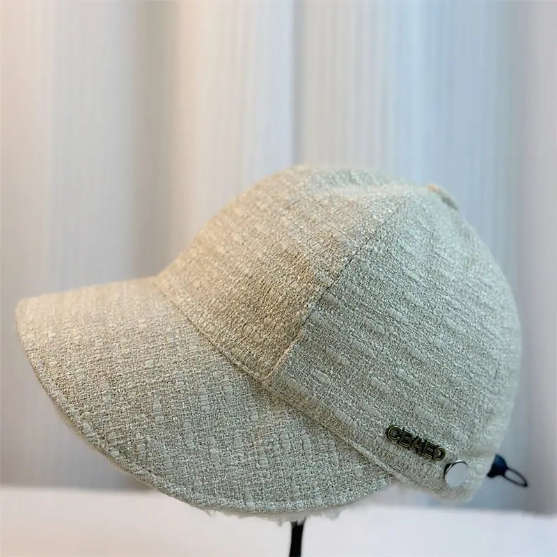 Women Windproof Fisherman Hat Beige Fleece - Image 2