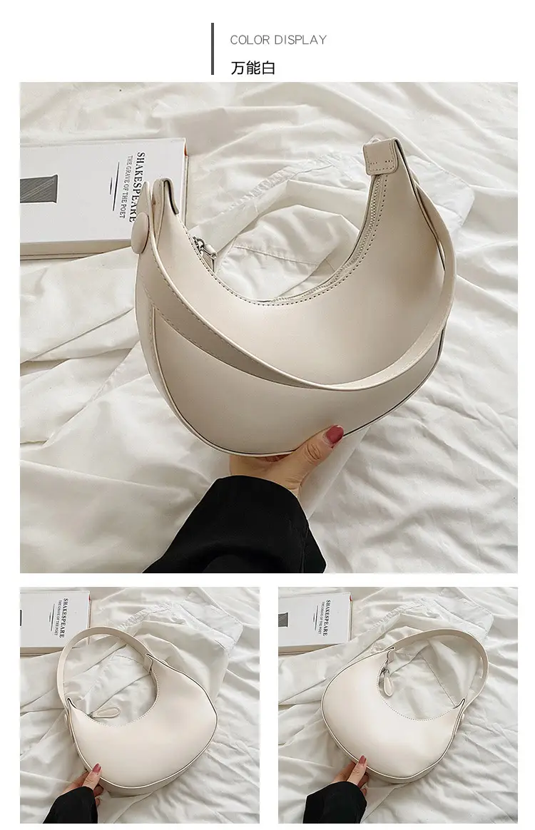 2024 New Autumn Crescent Mini Handbag Black — feature 11
