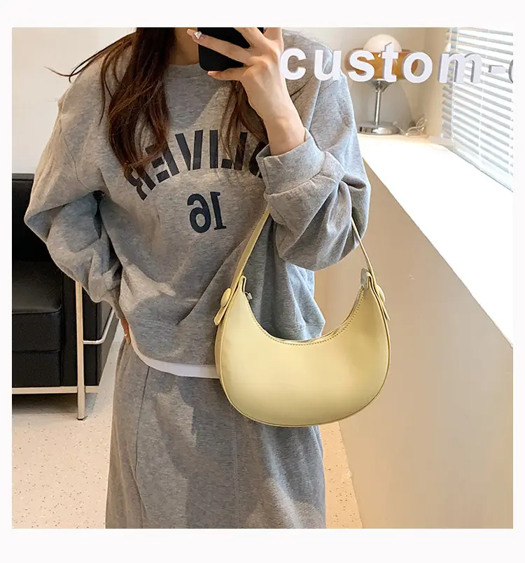 2024 New Autumn Crescent Mini Handbag Black — feature 25