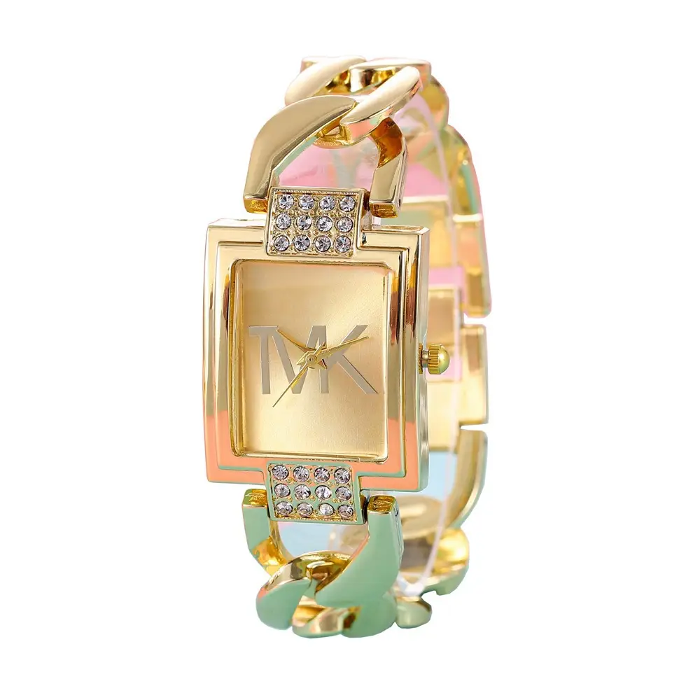 New Hot Selling Bracelet Watch All-match Fashion Quartz Watch Creative Hollow Diamond Fashion Square Women's Watch — feature 5