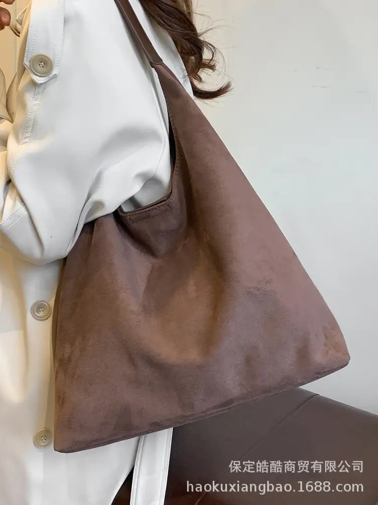 Retro Frosted Large Shoulder Bag Women 2024 - Image 5