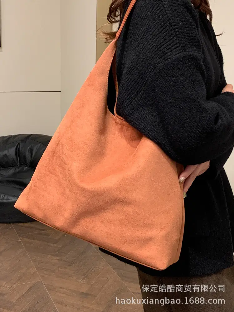 Retro Frosted Large Shoulder Bag Women 2024 - Image 6