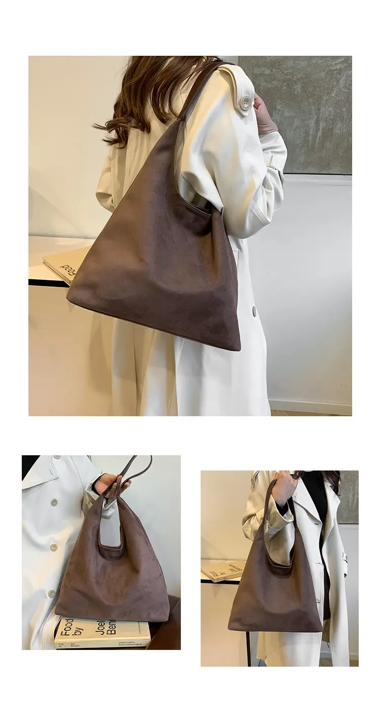 Retro Frosted Large Shoulder Bag Women 2024 — feature 10