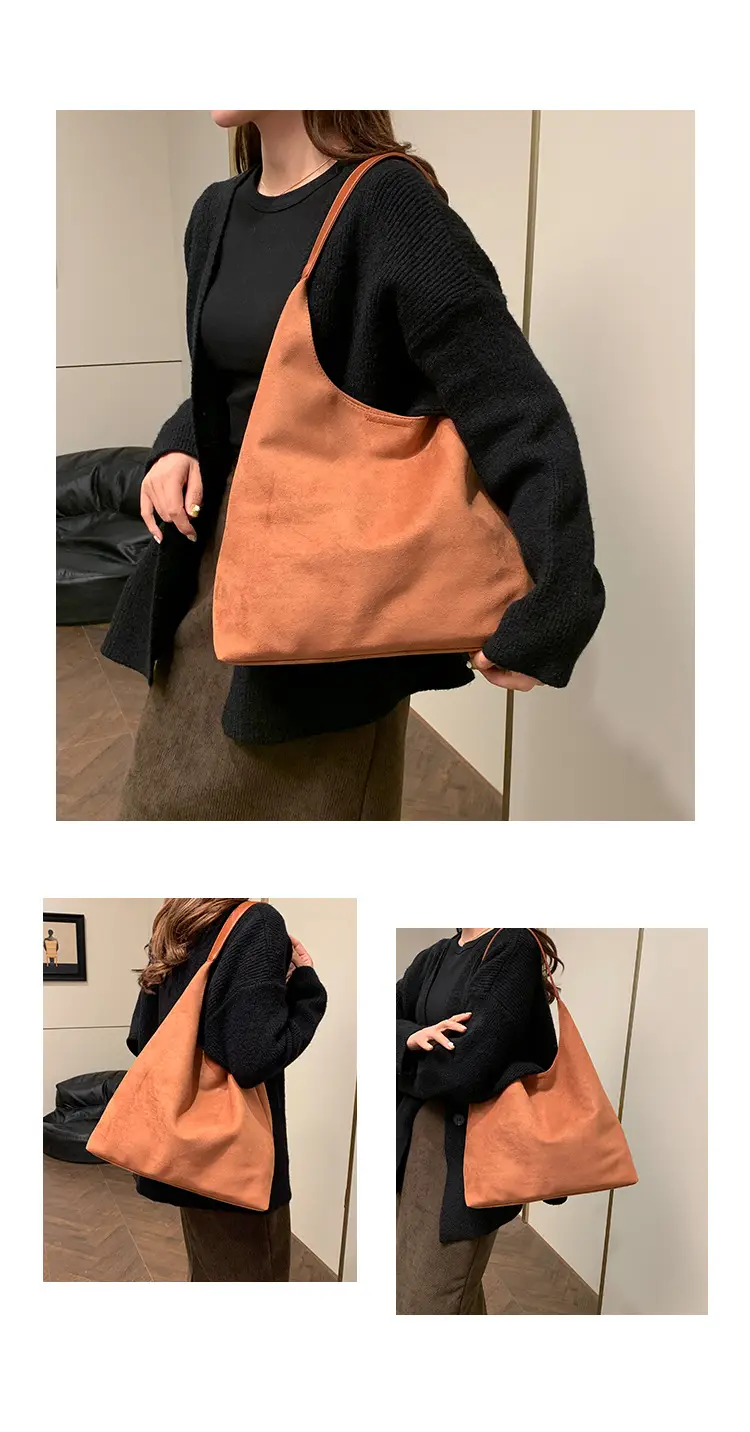 Retro Frosted Large Shoulder Bag Women 2024 — feature 7