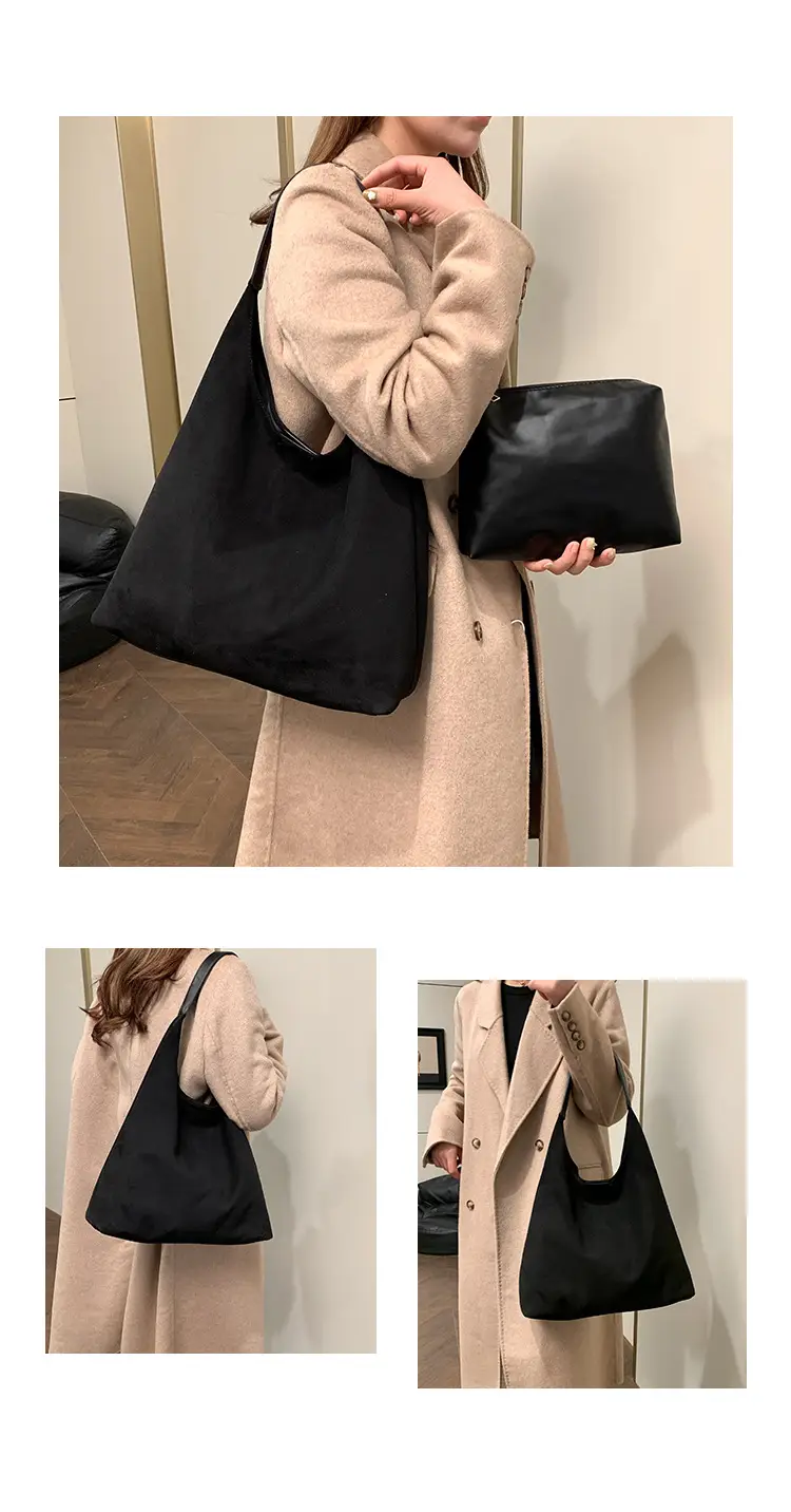 Retro Frosted Large Shoulder Bag Women 2024 — feature 8
