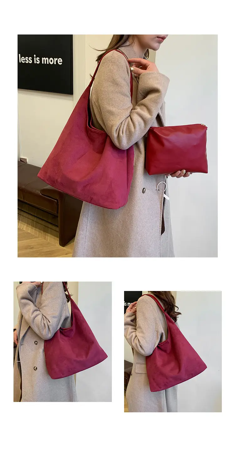 Retro Frosted Large Shoulder Bag Women 2024 — feature 9