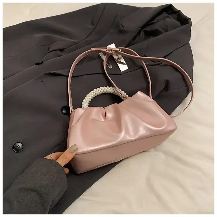 Women's Pink Pearl Pearl Handbag Shoulder Crossbody — feature 21