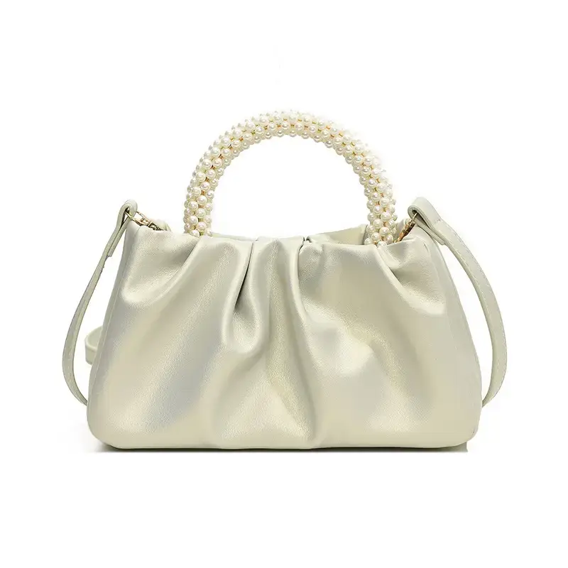 Women's Pink Pearl Pearl Handbag Shoulder Crossbody