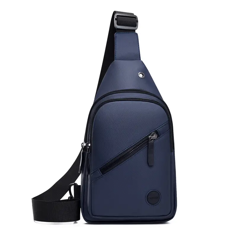 Men's Waterproof Nylon Chest Bag Large Capacity Multi-layer Crossbody - Image 10