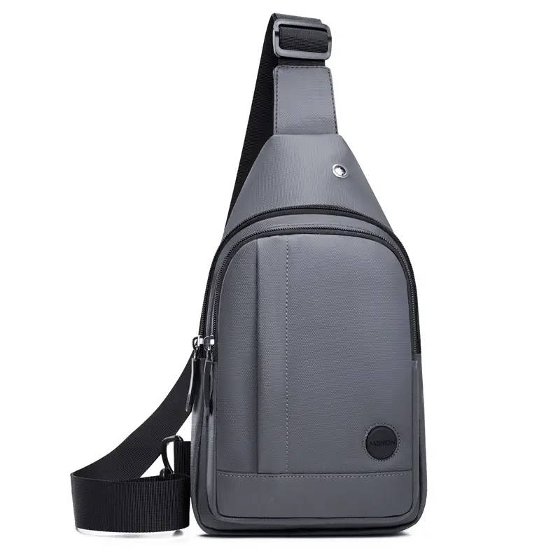 Men's Waterproof Nylon Chest Bag Large Capacity Multi-layer Crossbody - Image 13