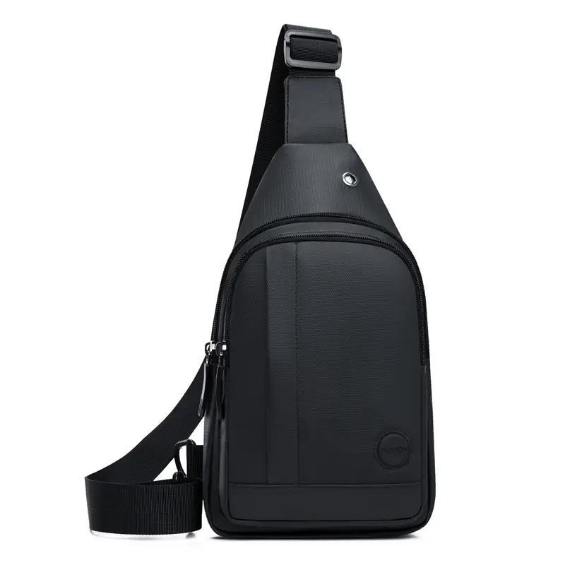 Men's Waterproof Nylon Chest Bag Large Capacity Multi-layer Crossbody - Image 15