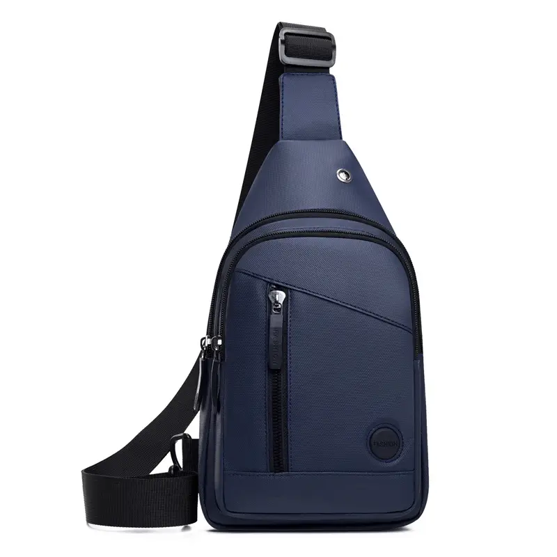 Men's Waterproof Nylon Chest Bag Large Capacity Multi-layer Crossbody - Image 6