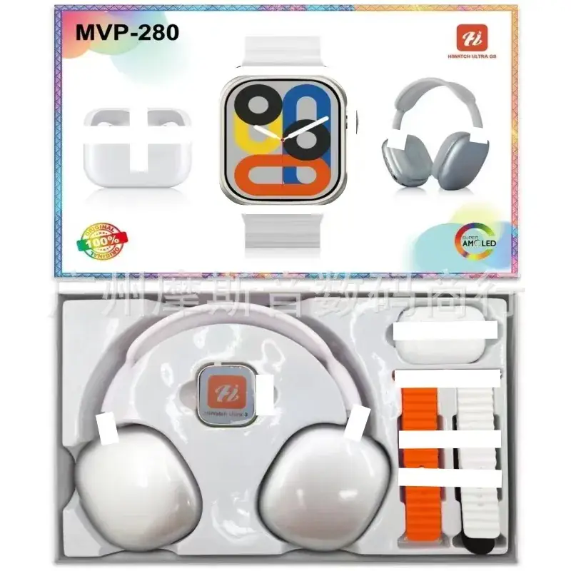 Smart Watch with 4 Headsets for Men