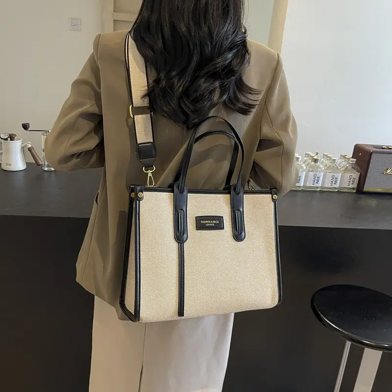 Large Canvas Shoulder Bag for Women 2025 New - Image 5