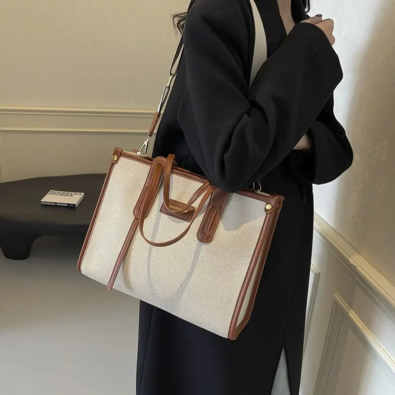 Large Canvas Shoulder Bag for Women 2025 New - Image 6
