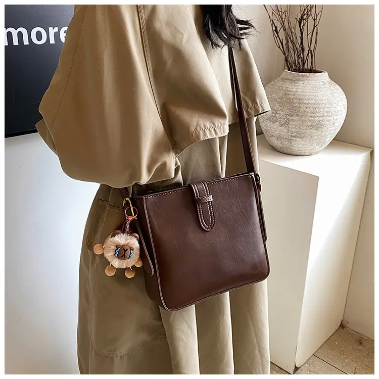 Women's Crossbody Bag Brown Textured 2026 New Fashion — feature 18