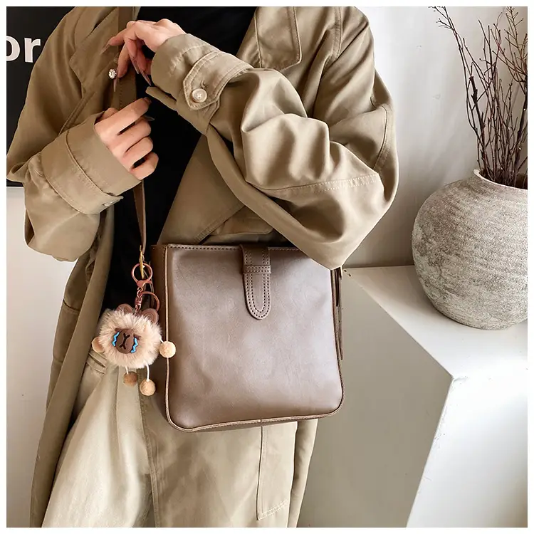 Women's Crossbody Bag Brown Textured 2026 New Fashion — feature 22