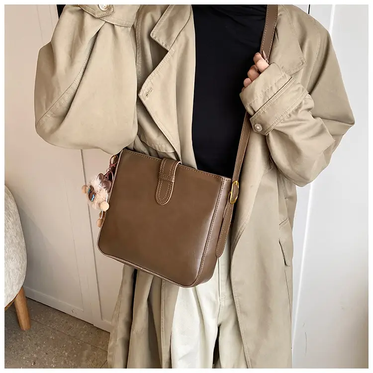 Women's Crossbody Bag Brown Textured 2026 New Fashion — feature 23