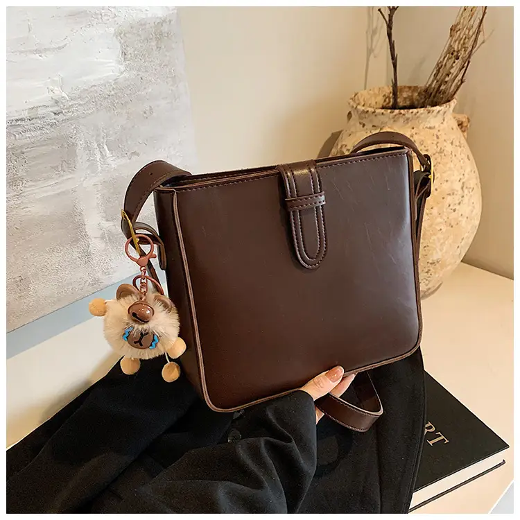 Women's Crossbody Bag Brown Textured 2026 New Fashion — feature 29