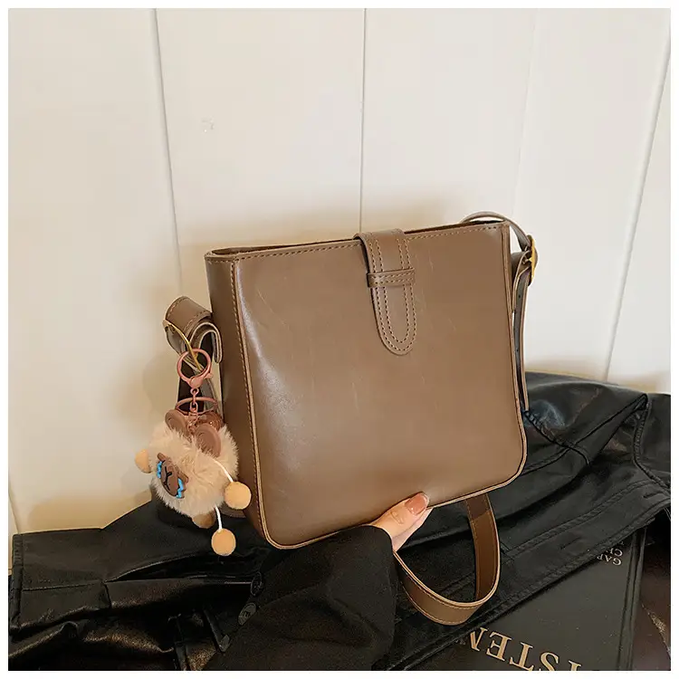 Women's Crossbody Bag Brown Textured 2026 New Fashion — feature 31