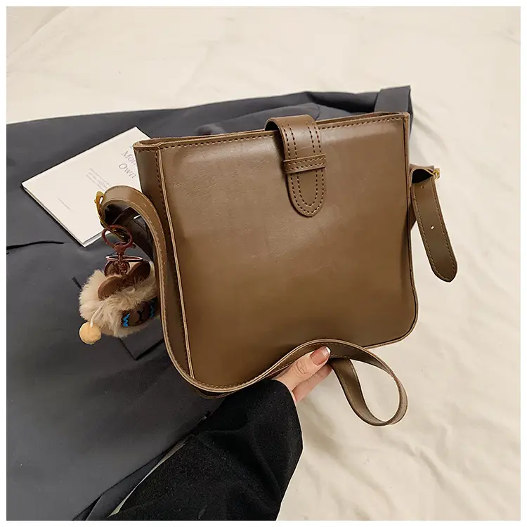 Women's Crossbody Bag Brown Textured 2026 New Fashion — feature 38