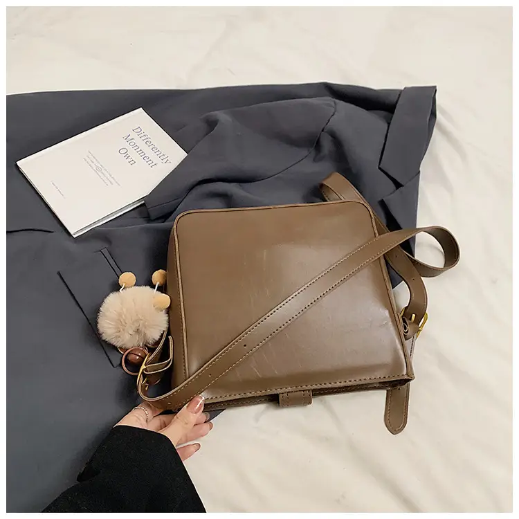 Women's Crossbody Bag Brown Textured 2026 New Fashion — feature 39