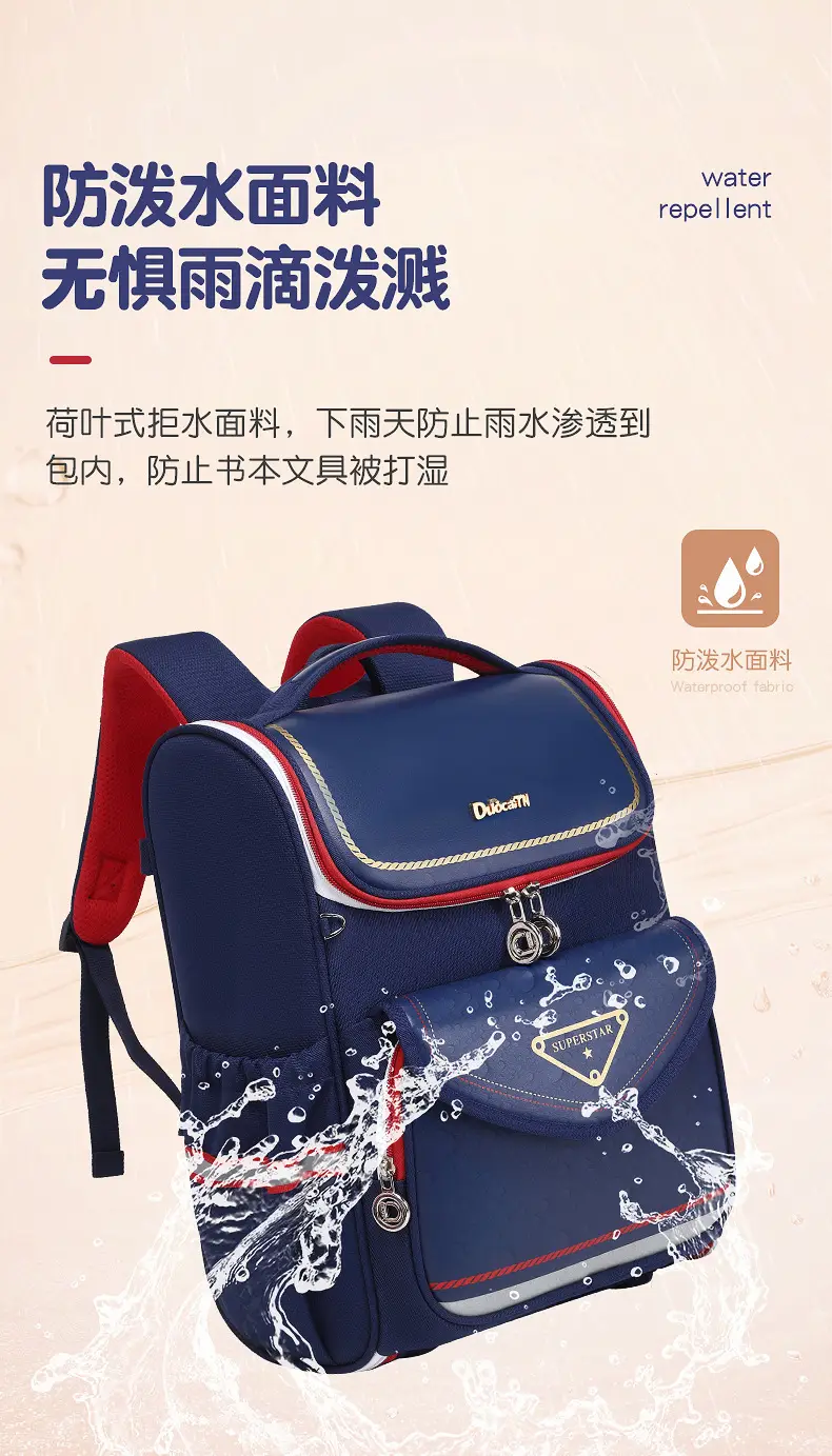 New schoolbag primary school students one, two, three to six grades shoulder bag large capacity burden reduction kara sheep with children's backpack — feature 13