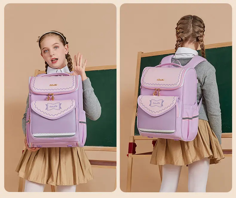 New schoolbag primary school students one, two, three to six grades shoulder bag large capacity burden reduction kara sheep with children's backpack — feature 19