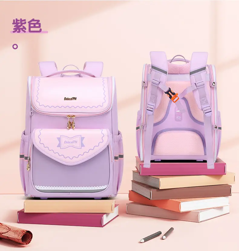 New schoolbag primary school students one, two, three to six grades shoulder bag large capacity burden reduction kara sheep with children's backpack — feature 25