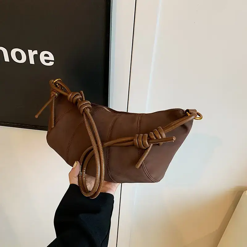 Vintage Frosted Suede Shoulder Bag Women 2024 - Image 7